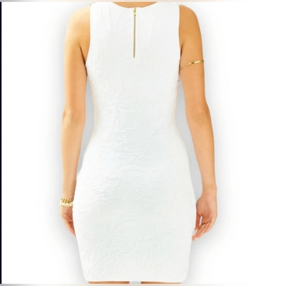 Lilly Pulitzer Tilly Sweater Textured Sleeveless Mini Dress In Resort White Sz S - Picture 3 of 13